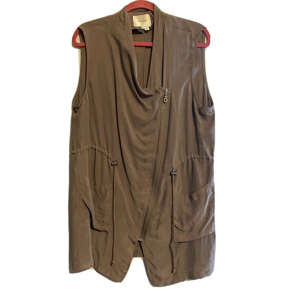 Anthropologie Jackets & Blazers - Anthropologie Elevenses Old Town Vest Drawstring L